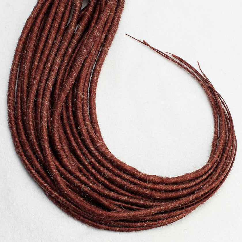 18 Inch Backcombed SE Dreads 10 Count | Synthetic Hair Extensions-Ginger Spice Dreads-Doctored Locks