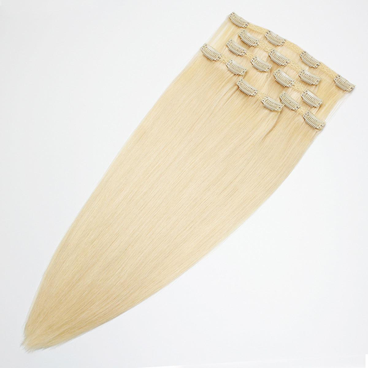 Full 7 piece clips in hair extensions set
