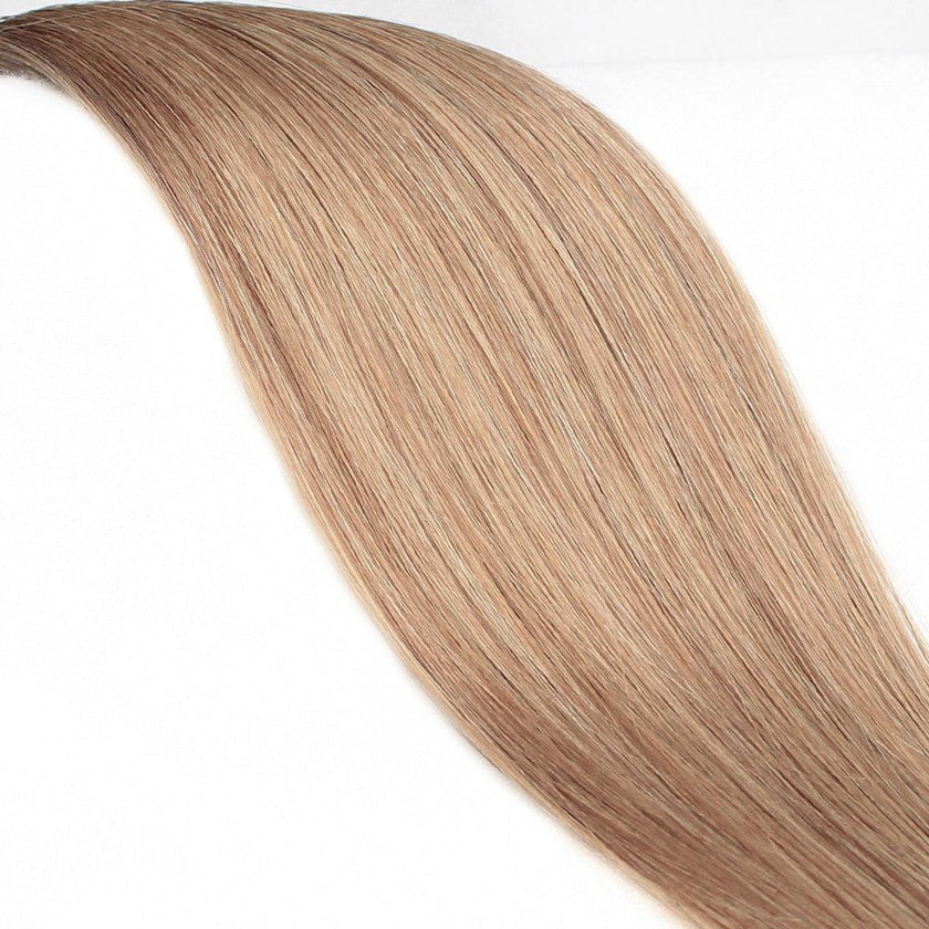 18 Inch Prebonded 2mm Keratin I-Tip - Straight 50g | 100% Remy Human Hair-M68 Chestnut Walnut-Doctored Locks