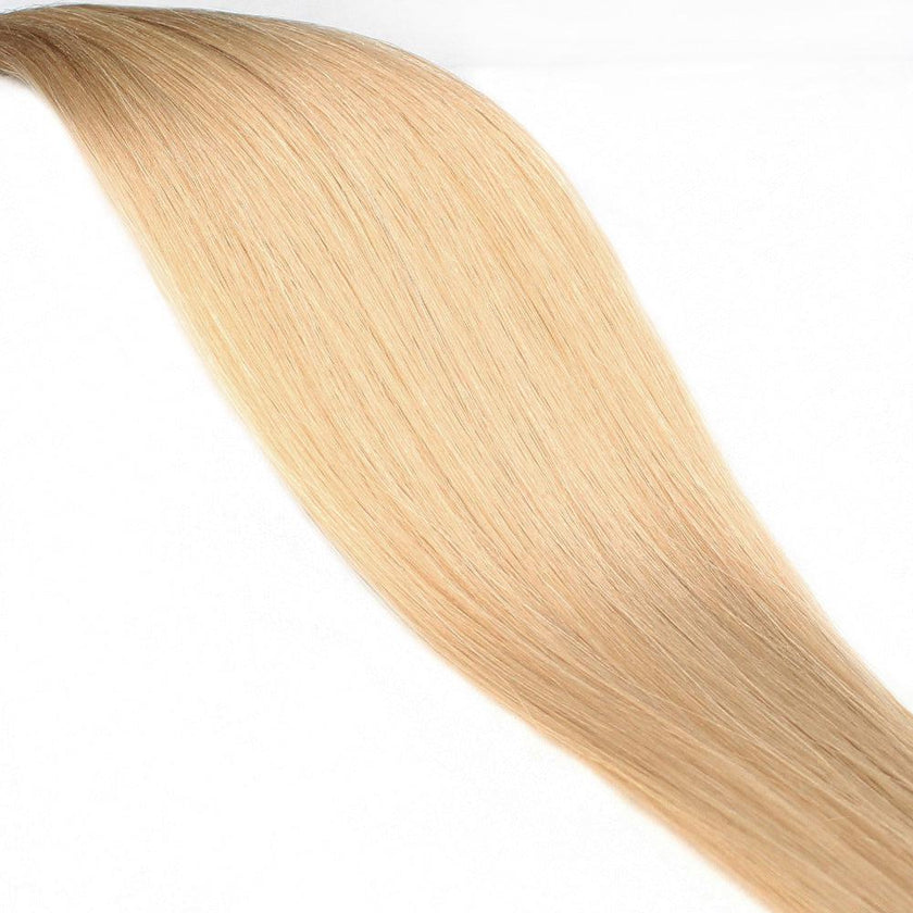 22 Inch 3mm Prebonded Keratin I-Tip - Straight 50g | 100% Remy Human Hair-M1424 Ash Blonde Hazelnut-Doctored Locks