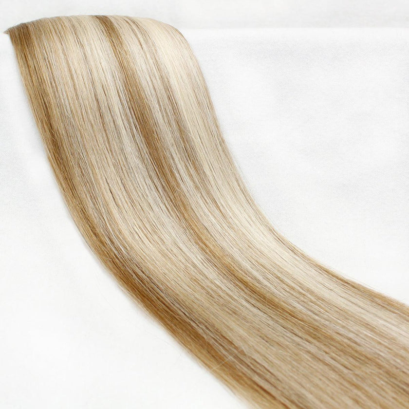 22 Inch Bliss Clipset Straight 130g | 100% Remy Hair Extensions-M1422 Hazelnut Honey-Doctored Locks
