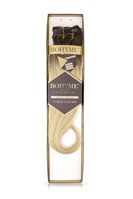 26 Inch Bohyme Essentials Volumizing Clip Set - Straight 114g | 100% Remy Human Hair-Doctored Locks