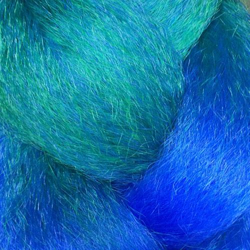 48 Inch KK Smooth Seal 80g | Jumbo Braid Hair Extensions-Peacock Ombre Synth-Doctored Locks