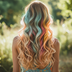 long curled beautiful full hair extentions
