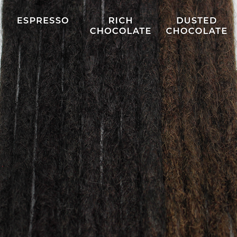 22 Inch SE Crochet Dreads 5 Count| Synthetic Hair Extensions-Dreadlock Supplies-Doctored Locks-Espresso Crochet-Doctored Locks