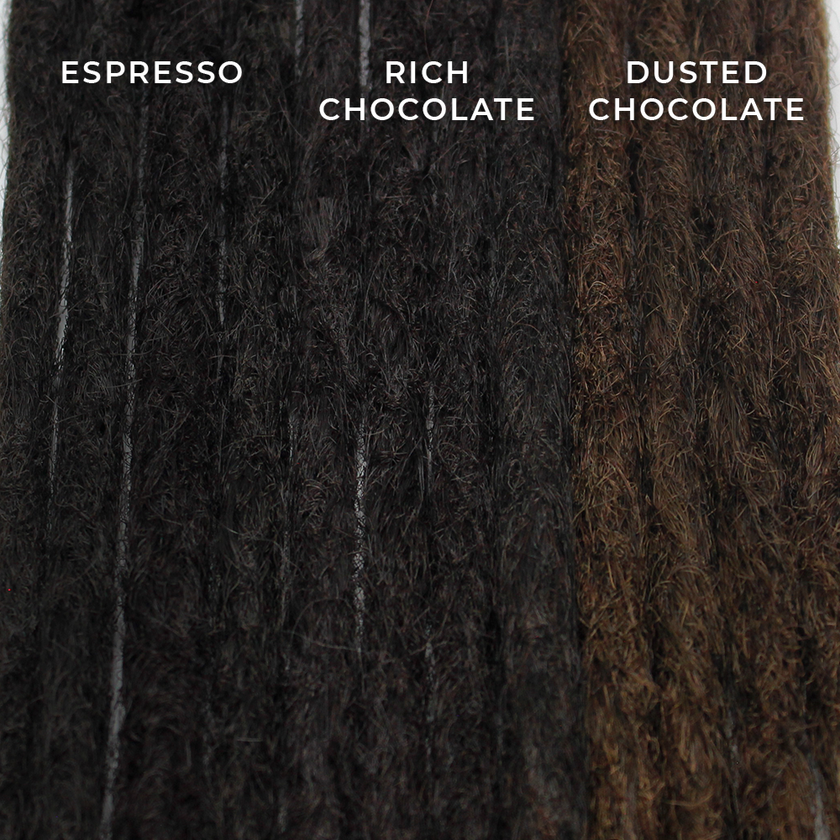 22 Inch SE Crochet Dreads 5 Count| Synthetic Hair Extensions-Dreadlock Supplies-Doctored Locks-Espresso Crochet-Doctored Locks