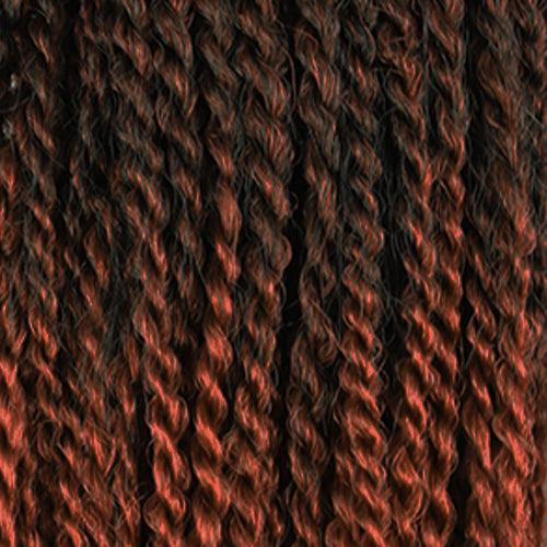 RastAfri Senegal Soul | Kanekalon Twist Hair Extensions-Braiding Hair-Doctored Locks-T1B30 Natural Black Sahara Tips Twists-Doctored Locks