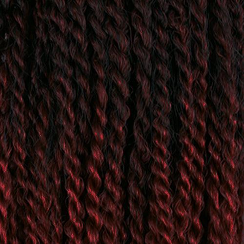 RastAfri Senegal Soul | Kanekalon Twist Hair Extensions-Braiding Hair-Doctored Locks-T1B33 Natural Black Mahogany Tips Twists-Doctored Locks