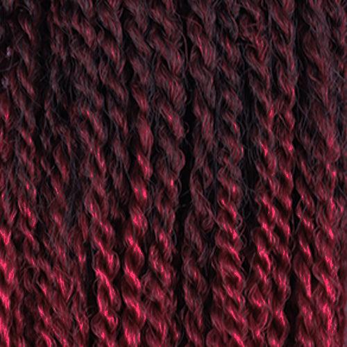 RastAfri Senegal Soul | Kanekalon Twist Hair Extensions-Braiding Hair-Doctored Locks-T1BBG Natural Black Burgundy Tips Twists-Doctored Locks
