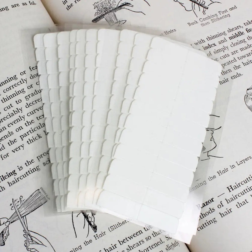 120 Double Sided Tape Tabs Pack for Hair Extensions - Strong Adhesive & Easy Application