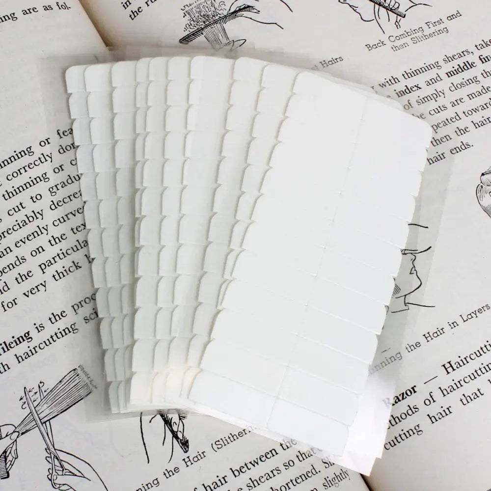 120 pack single sided pre-cut Hair Extension Tape out of package