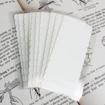 120 pack single sided pre-cut Hair Extension Tape out of package