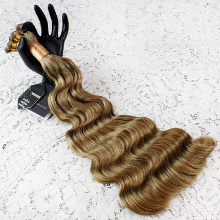 14 Inch Bohyme Luxe Micro Fine Wefts - Hand Tied Ocean Breeze 114g | 100% Remy Human Hair-Doctored Locks