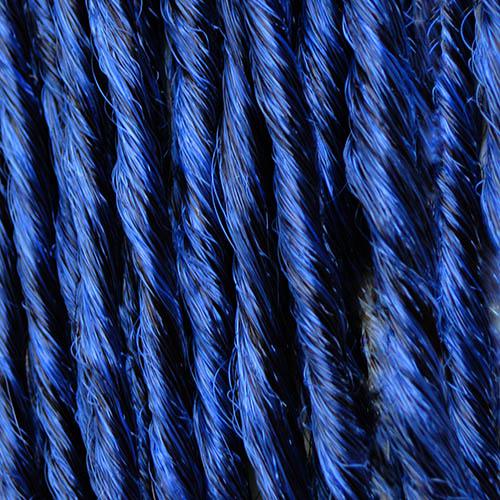16 Inch Premade DE Dreadlocks 10 Count | Synthetic Hair Extensions-Black and Dk Blue DE-Doctored Locks