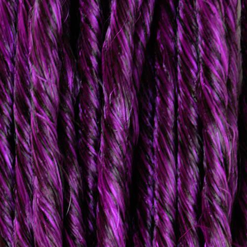 16 Inch Premade DE Dreadlocks 10 Count | Synthetic Hair Extensions-Black and Neon Violet DE-Doctored Locks
