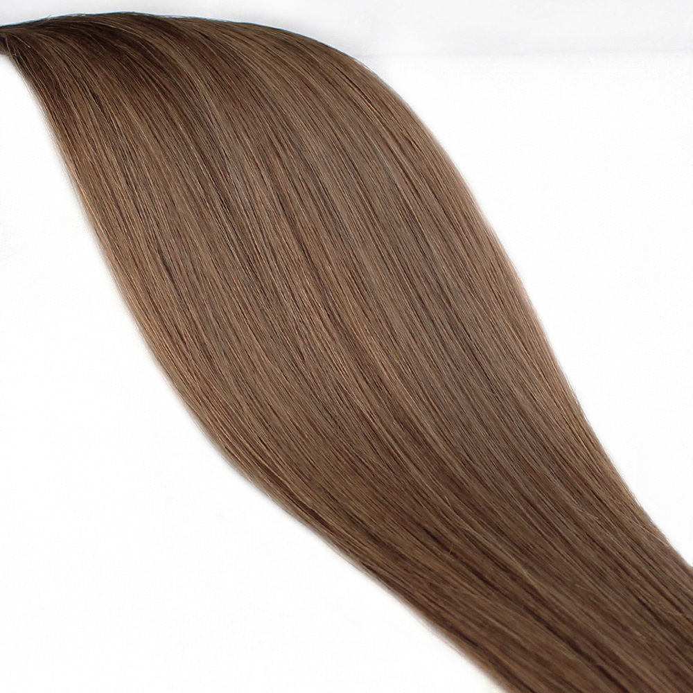 18 Inch 3mm Prebonded Keratin I-Tip - Straight 50g | 100% Remy Human Hair-4 Chocolate Cocoa-Doctored Locks