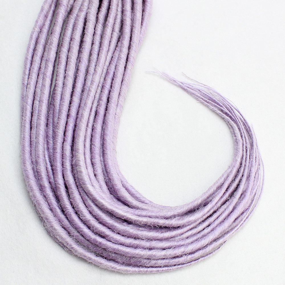18 Inch Backcombed DE Dreads 10 Count | Synthetic Hair Extensions-Candied Lavender Dreads-Doctored Locks