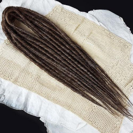 18 Inch Backcombed DE Dreads 10 Count | Synthetic Hair Extensions-Doctored Locks