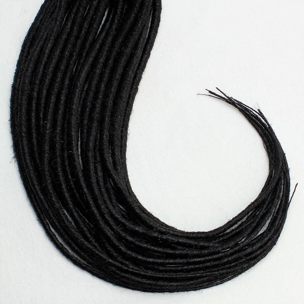 18 Inch Backcombed DE Dreads 10 Count | Synthetic Hair Extensions-Espresso Dreads-Doctored Locks