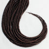 18 Inch Backcombed DE Dreads 10 Count | Synthetic Hair Extensions-Rich Walnut Dreads-Doctored Locks