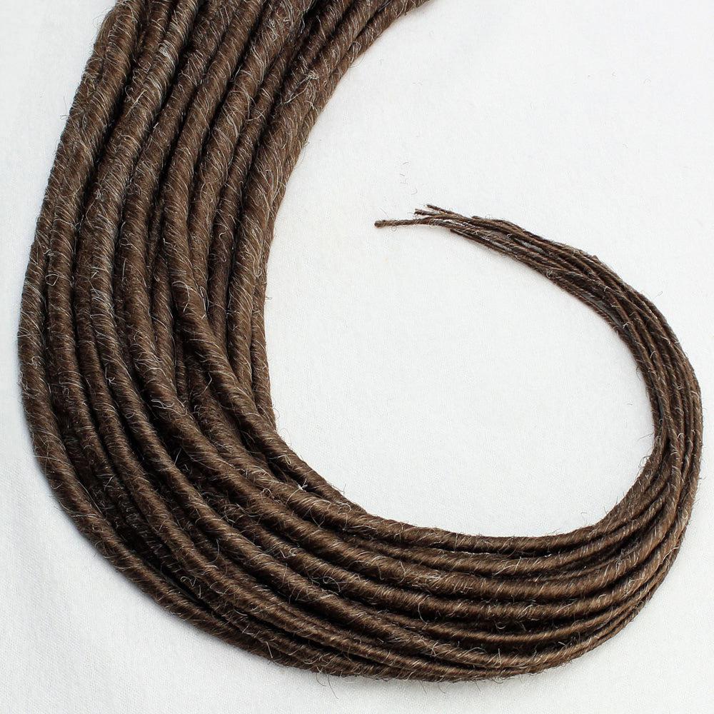 18 Inch Backcombed DE Dreads 10 Count | Synthetic Hair Extensions-Toffee Crunch Dreads-Doctored Locks