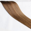 18 Inch Bliss Flex Tip Nano Extensions 40g | 100% Remy Human Hair-M68 Toasted Walnut-Doctored Locks