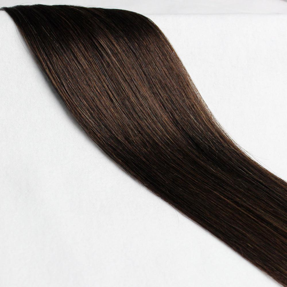 18 Inch Bliss Tape In Extensions - Straight 50g | 100% Remy Human Hair-2 Deep Espresso-Doctored Locks