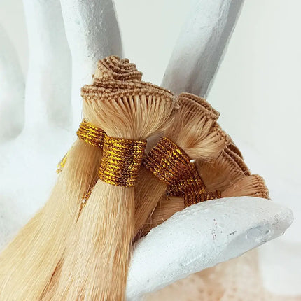18 Inch Bohyme Luxe Micro Fine Wefts - Hand Tied Straight 114g | 100% Remy Human Hair-Doctored Locks