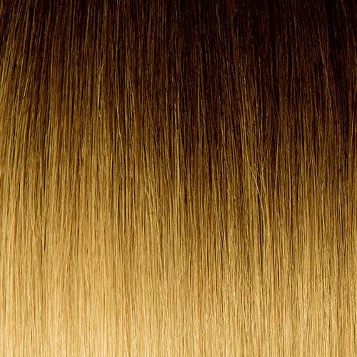 18 Inch Bohyme Luxe Volume Weft - Machine Tied Straight 114g | 100% Remy Human Hair-T2BL22 Espresso Ash Platinum Ombre-Doctored Locks