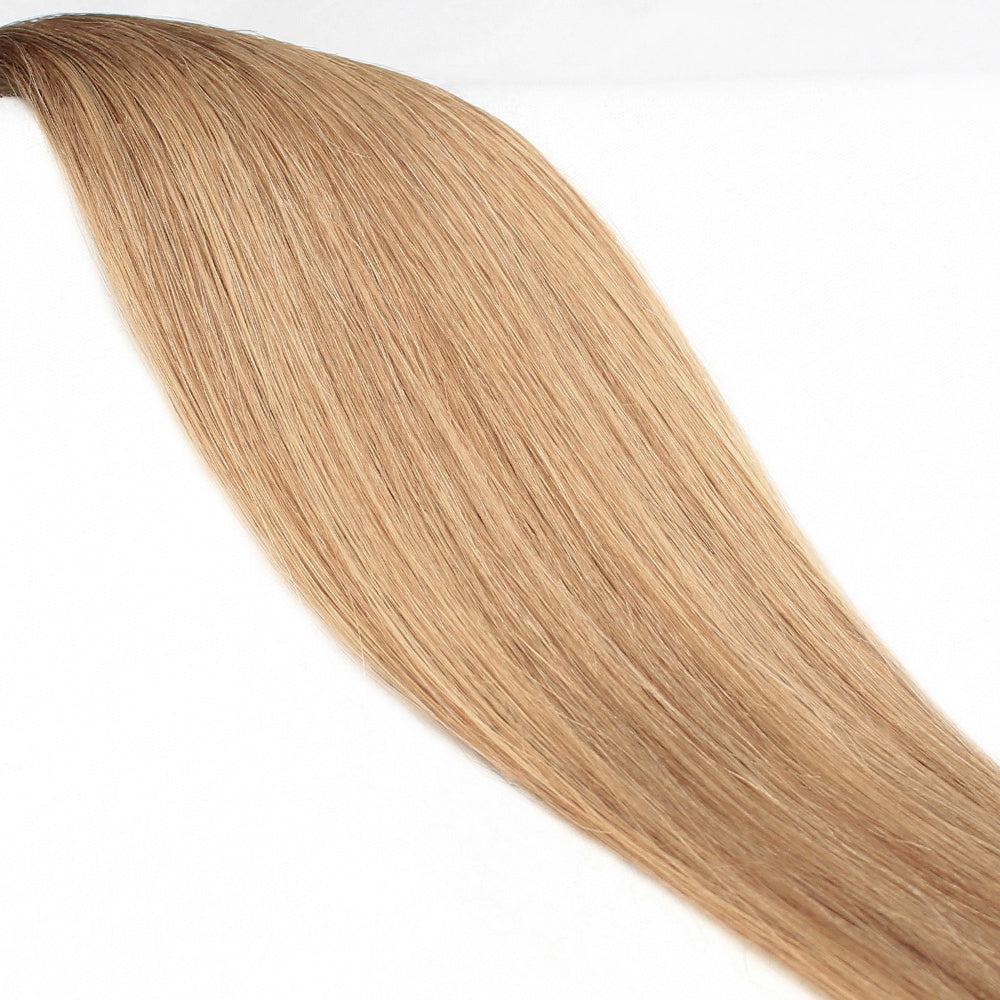 22 Inch 3mm Prebonded Keratin I-Tip - Straight 50g | 100% Remy Human Hair-14 Light Hazelnut-Doctored Locks