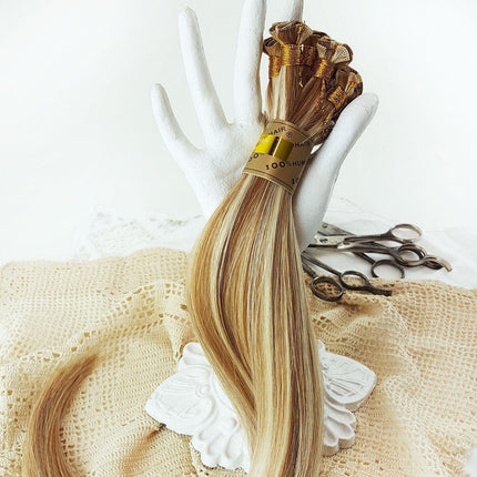 22 Inch Bohyme Classic Micro Fine Wefts - Hand Tied Straight 114g | 100% Remy Human Hair-Doctored Locks