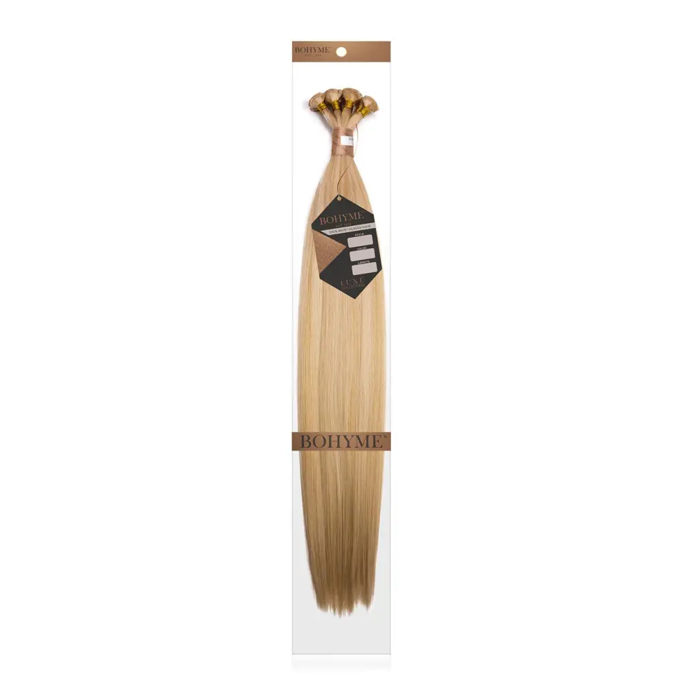 22 Inch Bohyme Luxe Micro Fine Wefts - Hand Tied Straight 114g | 100% Remy Human Hair-Doctored Locks