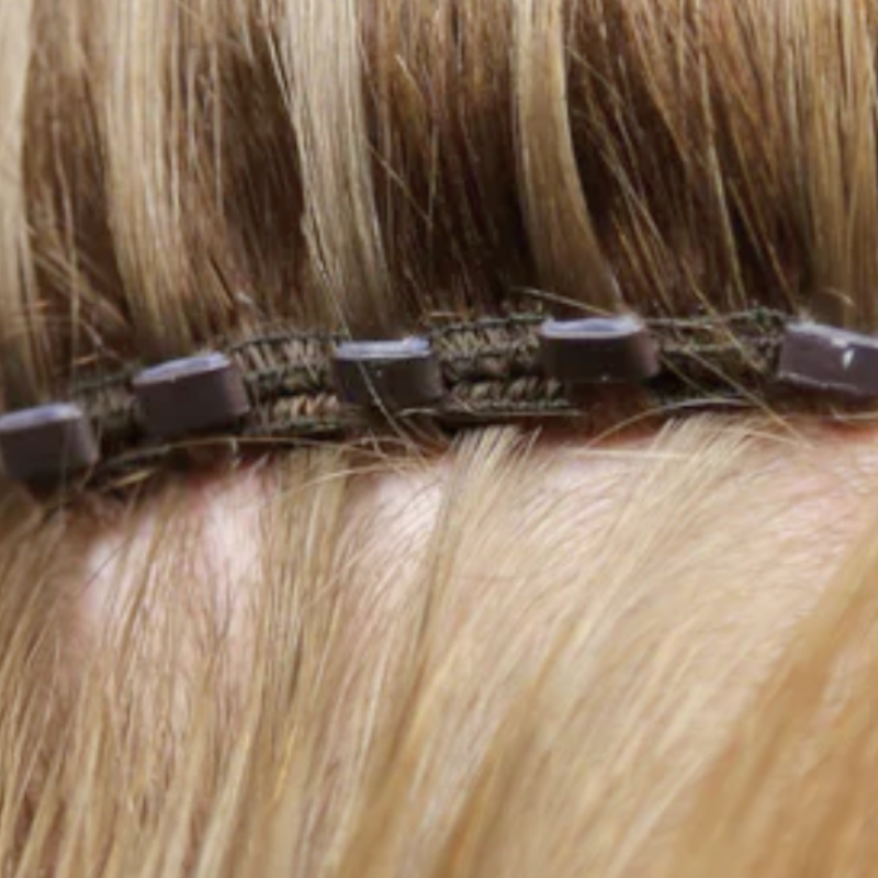 wefted-hair-extensions-with-microbeads