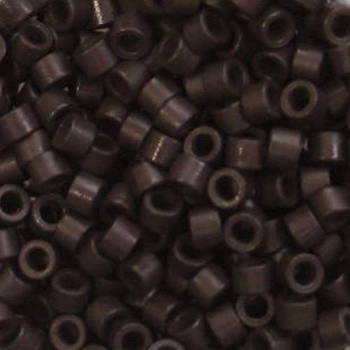 2mm Linkies Micro Beads 250 Count Jar Type A | Nickel Free-Dark Brown Beads-Doctored Locks