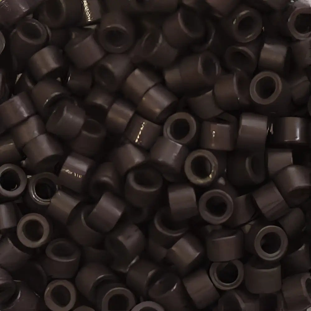3mm Linkies Micro Beads 250 Count Jar - Type B | Nickel Free-Dark Brown Beads-Doctored Locks
