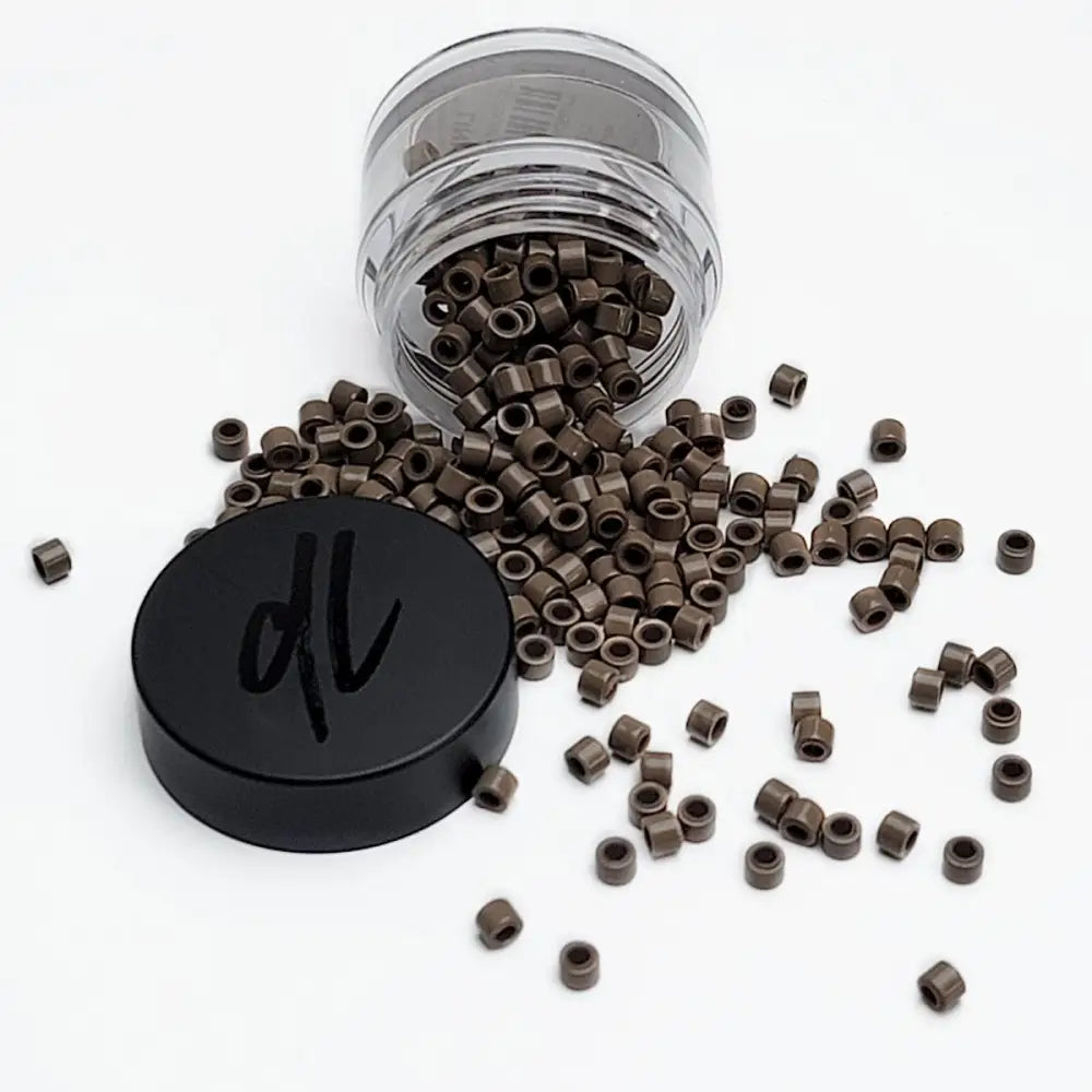 3mm Silicone Linkies Micro Beads 250 Count Jar Type E | Nickel Free-Doctored Locks