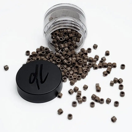 3mm Silicone Linkies Micro Beads 250 Count Jar Type E | Nickel Free-Doctored Locks