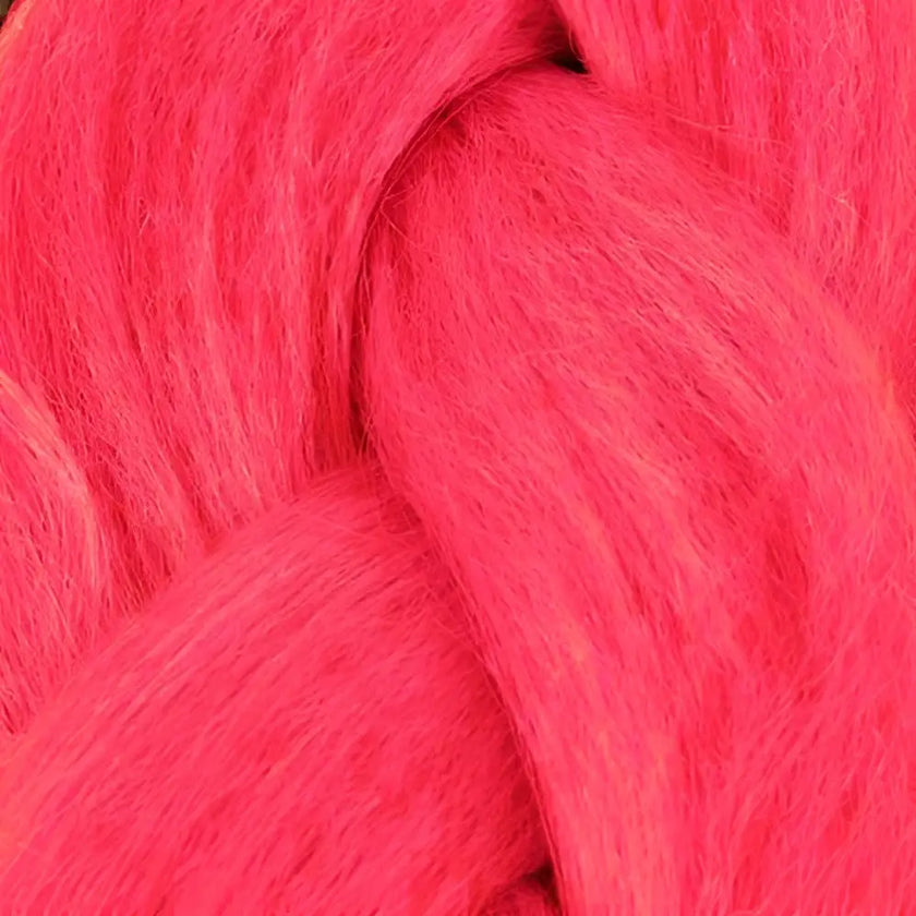 48 Inch KK Smooth Seal 80g | Jumbo Braid Hair Extensions-Screamin' Pink Synth-Doctored Locks