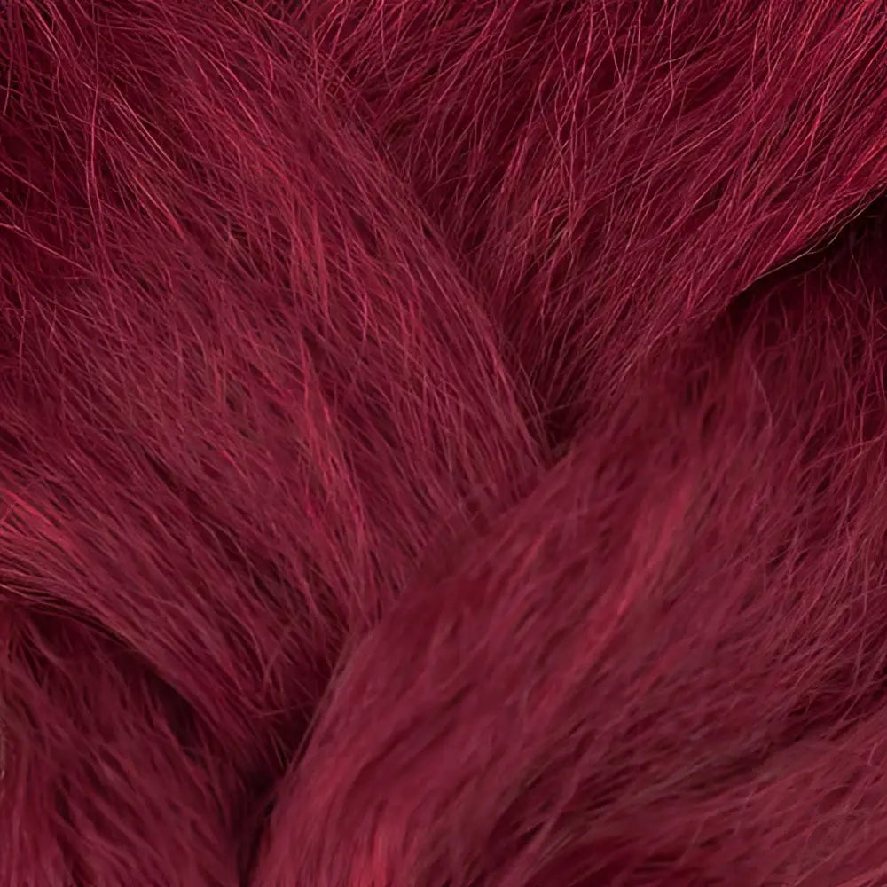 48 Inch Modu Anytime 60g | Kanekalon Jumbo Braid Hair Extensions-Burgundy Synth-Doctored Locks