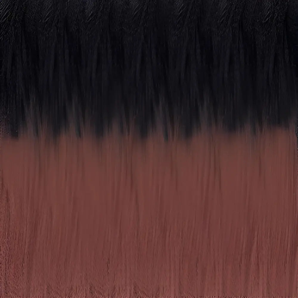 48 Inch RastAfri Highlight 55g | Kanekalon Jumbo Braid Hair Extensions-Ombre Natural Black and Brown Synth-Doctored Locks