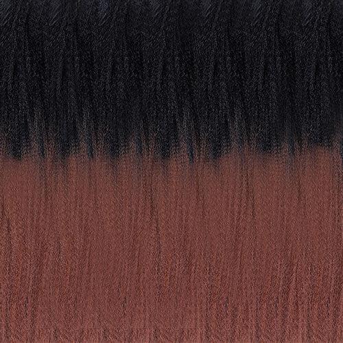 48 Inch RastAfri Highlight 55g | Kanekalon Jumbo Braid Hair Extensions-Ombre Natural Black and Brown Synth-Doctored Locks