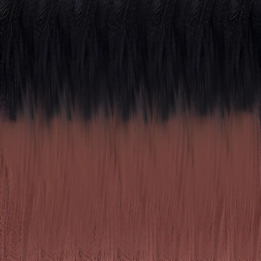 48 Inch RastAfri Highlight 55g | Kanekalon Jumbo Braid Hair Extensions-Ombre Natural Black and Brown Synth-Doctored Locks