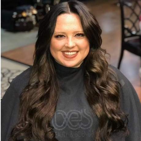 Transformation. After hair extensions. 