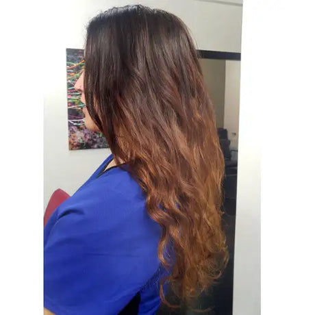 Transformation. After hair extensions