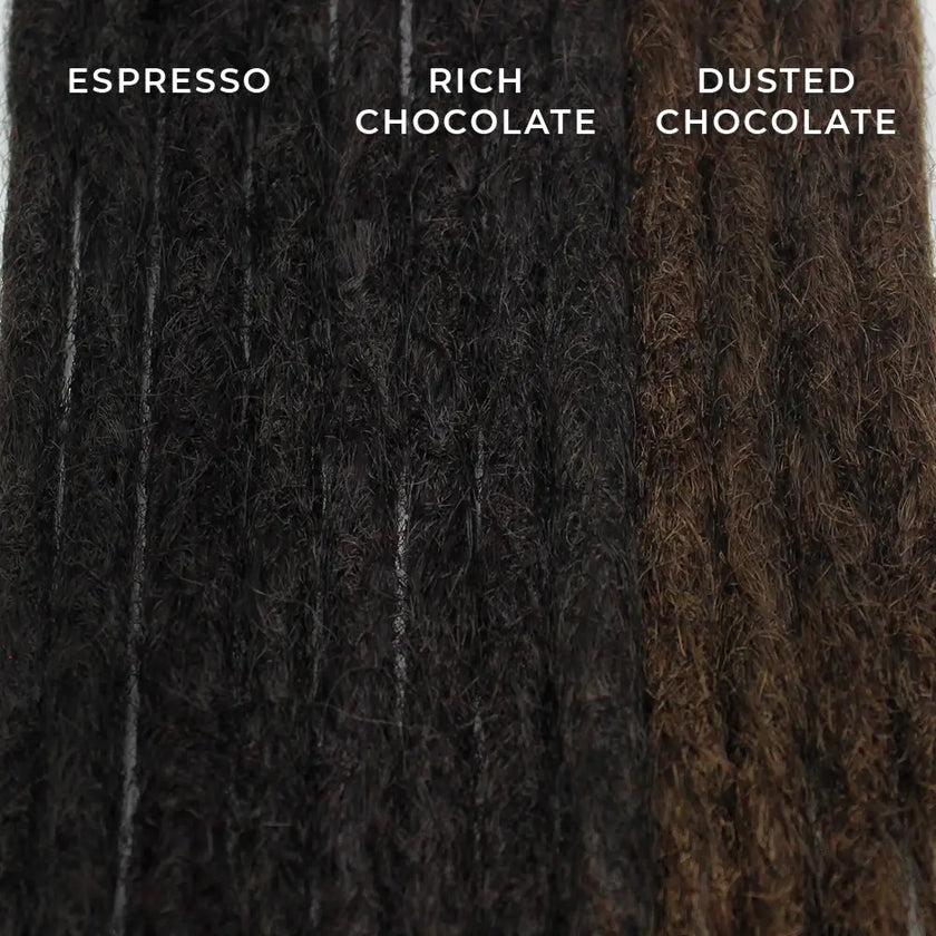 22 Inch SE Crochet Dreads 5 Count| Synthetic Hair Extensions-Dreadlock Supplies-Doctored Locks-Espresso Crochet-Doctored Locks