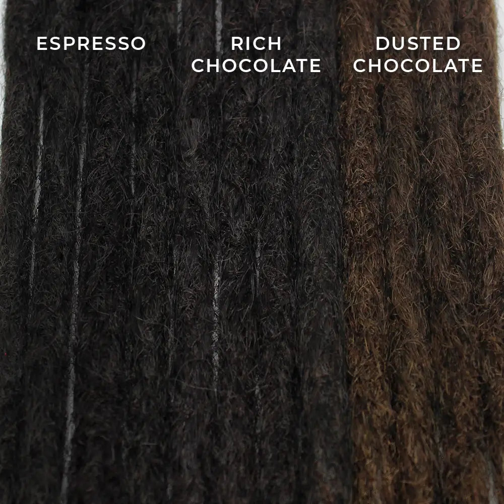 22 Inch SE Crochet Dreads 5 Count| Synthetic Hair Extensions-Dreadlock Supplies-Doctored Locks-Espresso Crochet-Doctored Locks