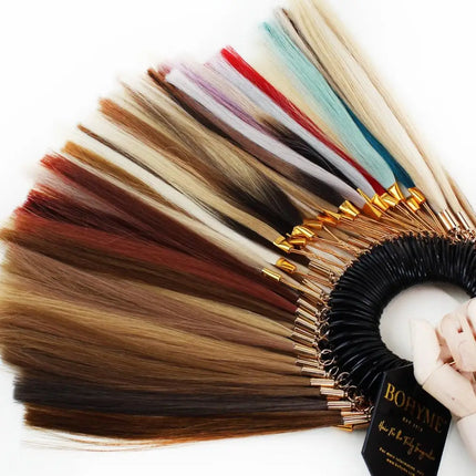 All Bohyme Colors on Swatch Ring for extension color matching