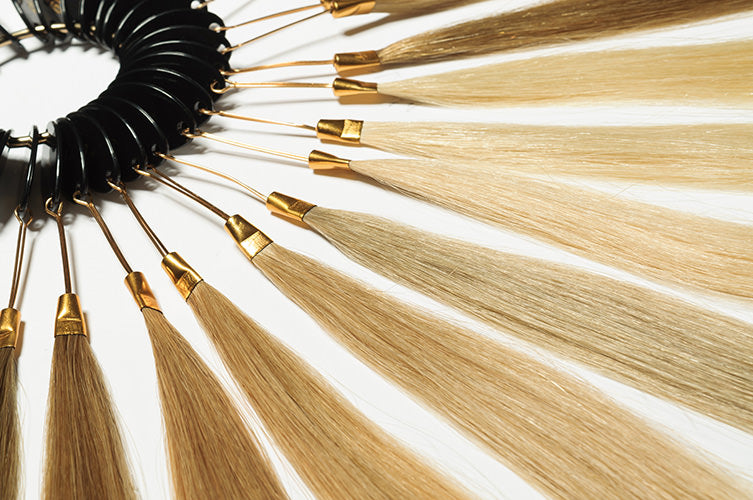 hair extension color ring with blonde options