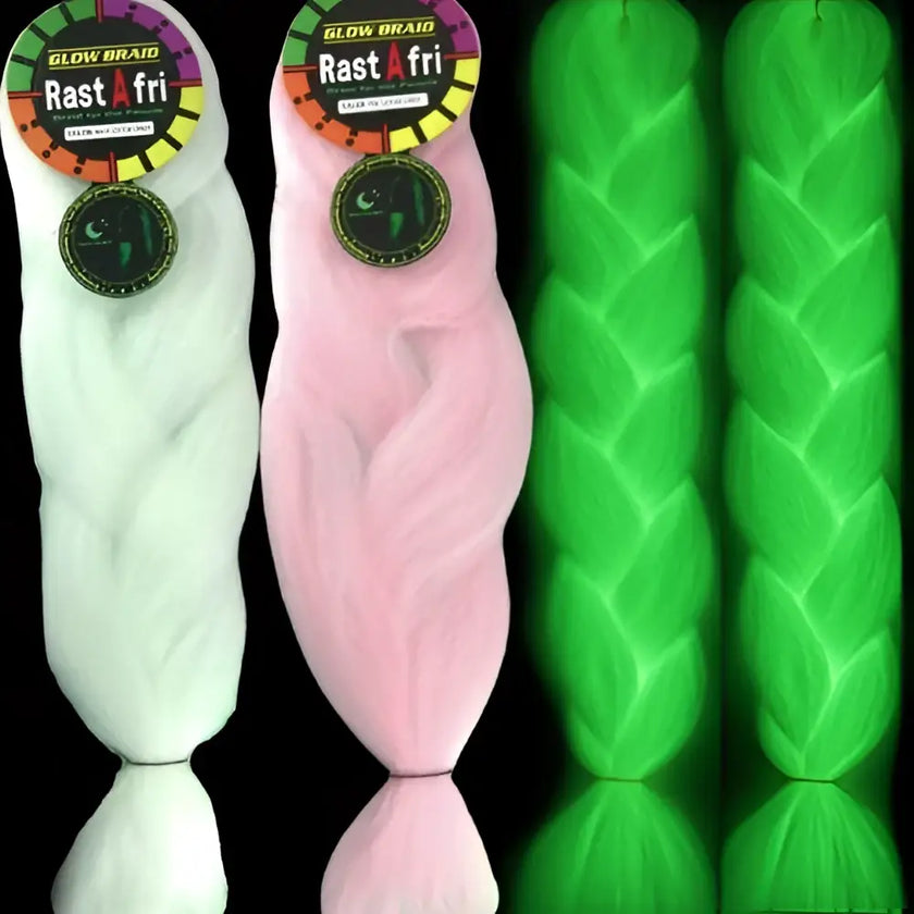 RastAfri Glow Braid 48 Inch 80g | Kanekalon Jumbo Braid Hair Extensions