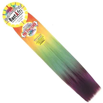 RastAfri Rainbow Braid 48 Inch 80g | Kanekalon Jumbo Braid Hair Extensions
